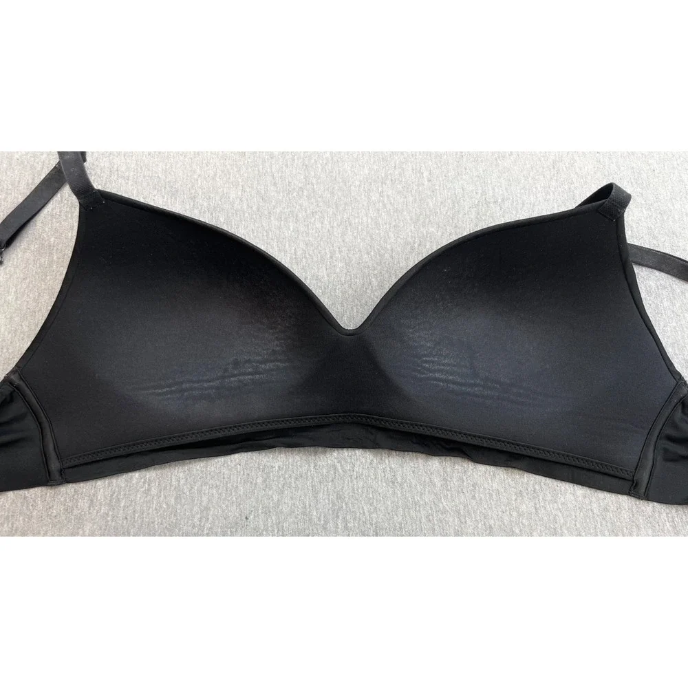 Soma Bra Womens 36B Black Wireless Enbliss Lined Bralette Adjustable Strap